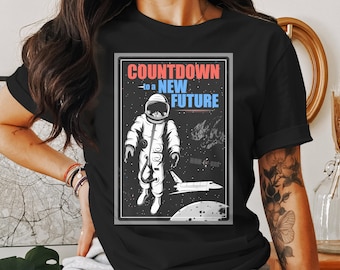 Countdown Astronaut Space Exploration T-Shirt | Outer Space Graphic Tee