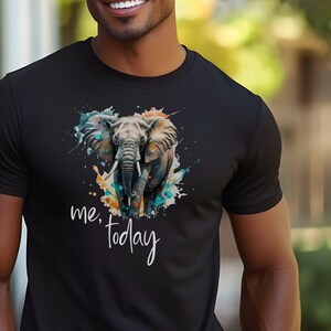 Elephant Wildlife T-Shirt - Majestic Animal Design - Nature Lover Tee