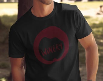 Wine Stain Art T-Shirt - Unique Winery Red Wine Graphic Tee