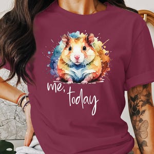 Adorable Hamster T-Shirt - Cute Rodent Pet Lover Gift - Animal Graphic Tee