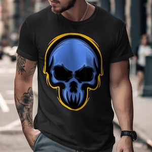 Haunting Phantom Skull T-Shirt - Gothic Graphic Tee for Men & Women