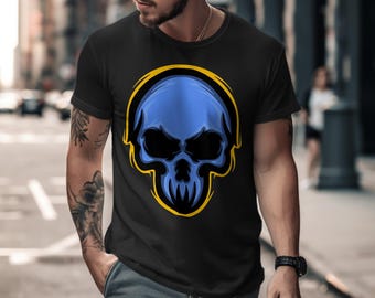 Haunting Phantom Skull T-Shirt - Gothic Grafik T-Shirt für Männer & Frauen