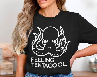 Koszulka Whimsical Tentacool Octopus - koszulka z grafiką Fun Ocean Life