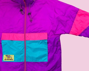 VTG Shamp Vintage Purple Shelljacket 80s - Size L - Etsy VTG Shamp Vintage Purple Shelljacket 80s - Size L - Etsy