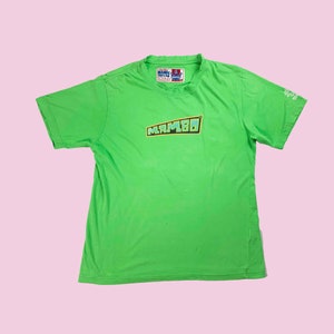 Unique Mambo Dave Bowers Australia Vintage Short Sleeve Green T-Shirt 2000s