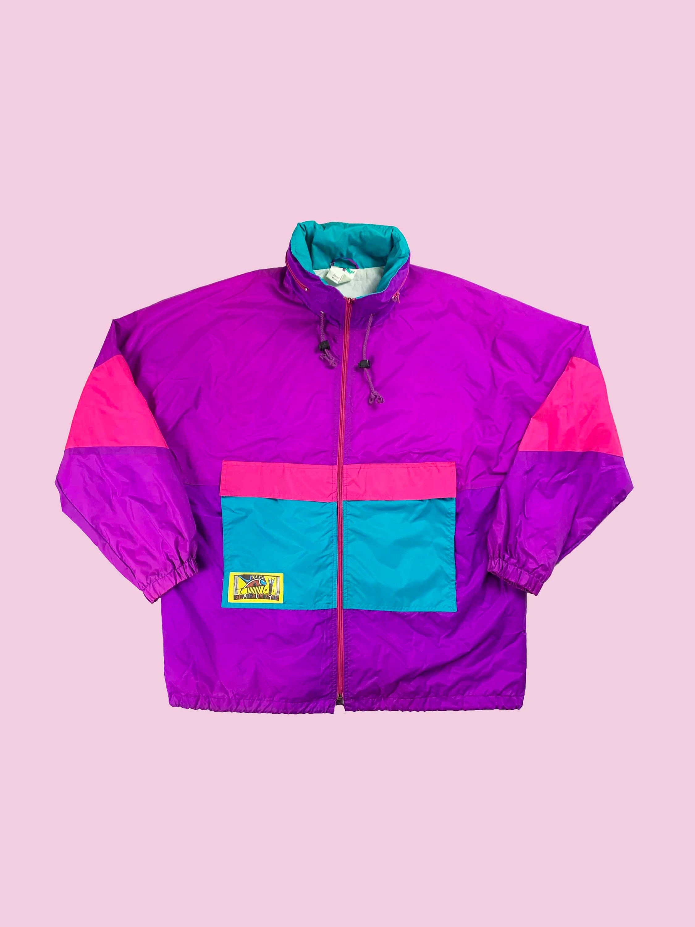 VTG Shamp Vintage Purple Shelljacket 80s - Size L - Etsy VTG Shamp Vintage Purple Shelljacket 80s - Size L - Etsy