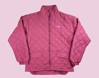 Vintage Cute Loveson Pink Quilted Jacket