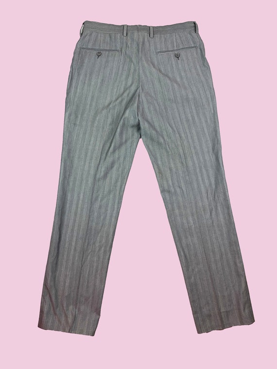 Versace Classic Elegant Gray Silk Pants - image 4