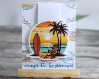 Sunset Magnetic Bookmark, Bookish reading accessories, Planner Clip Accessory, Magnet Bookmark, Gift for book lover, Book club bookmark gift