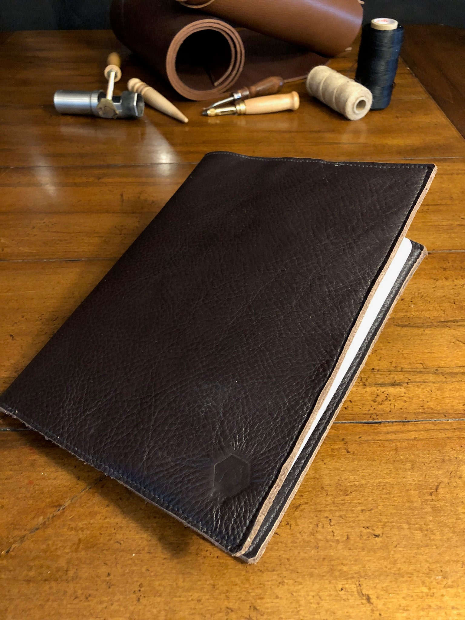 Notebook cover with replaceable notebook Etsy