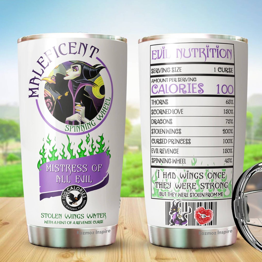 Disney Villains Tumblers Maleficent Spinning Wheel Tumbler Etsy