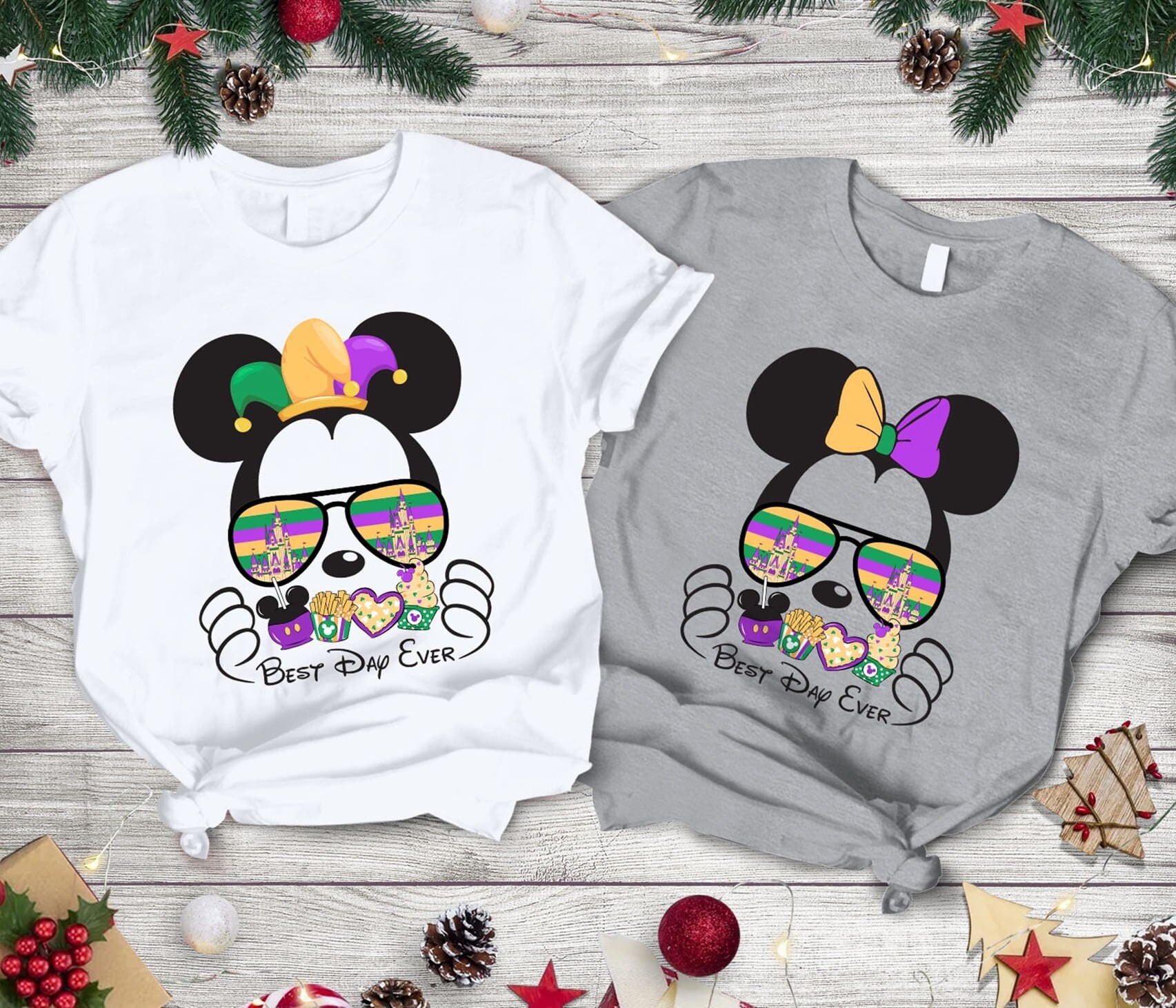 Discover Mickey Minnie Mardi Gras Shirt, Best Day Ever Mardi Gras Disney Shirt, Disney Mardi Gras Couple Shirt, Mardi Gras Party Shirt, Disney Trip