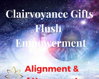 Become Psychic - Awaken Your Clairvoyance Skill Flush Attunement Empowerment Awaken Enhance Activate Intuitive Psychic & Clairvoyant Gifts