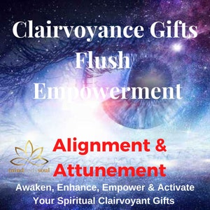 Become Psychic - Awaken Your Clairvoyance Skill Flush Attunement Empowerment Awaken Enhance Activate Intuitive Psychic & Clairvoyant Gifts