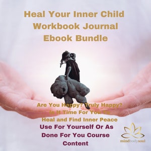 Inner Child Healing Bundle, eBook, Workbook Journal - Heal and Find Peace -  Use Yourself or Done for You Ready Made Content