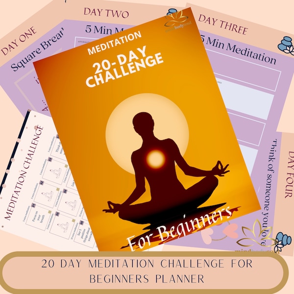 20 Day Meditation Challenge For Beginners  Use For Yourself Or With Others Done For Your Content PLR