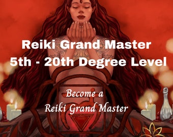 Reiki Grand Master Levels 1 - 20th Degree Distant Attunements & Certification, Become a Reiki Grand Master - Individual attunements attune