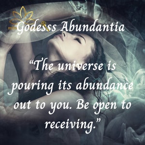 Abundantia, the  Roman goddess of Plenty Abundance ~ An Empowerment to Amplifies Wealth and Invites New Streams of Prosperity