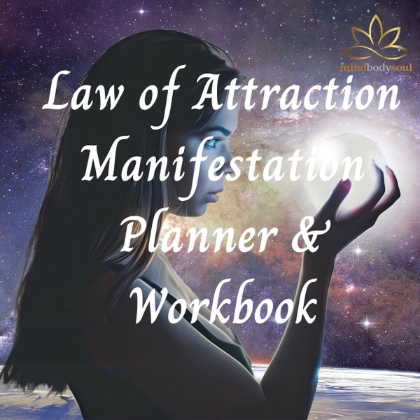 Law of Attraction Manifestation Planner & Workbook ∞  Law of Attraction Journal ∞  Manifestation Journal ∞ Spiritual Planner Bundle