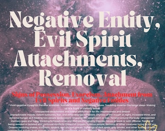 Negative Entity Removal, Remove Entities, Banishing Entities, I Will Remove Negative Entity, Evil Spirit, Entity Attachment, Negative Energy