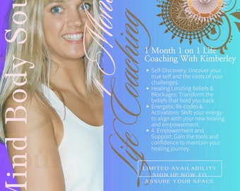 1 Month Intuitive Life Coaching With Kimberley - Platinum Level - Limited Availability -  Clearing, Healing, Empowering, Life Changing