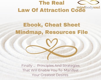 Learn The Real Law Of Attraction Code! ~Manifest More Health, Wealth and Happiness ~ Use For Yourself Or As Done For You Course Content