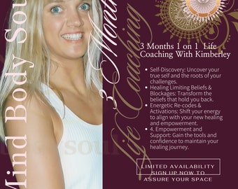 3 Mnts Platinum Intuitive Life Coaching With Kimberley - Limited Availability -  Clearing, Healing, Empowering, Life Changing