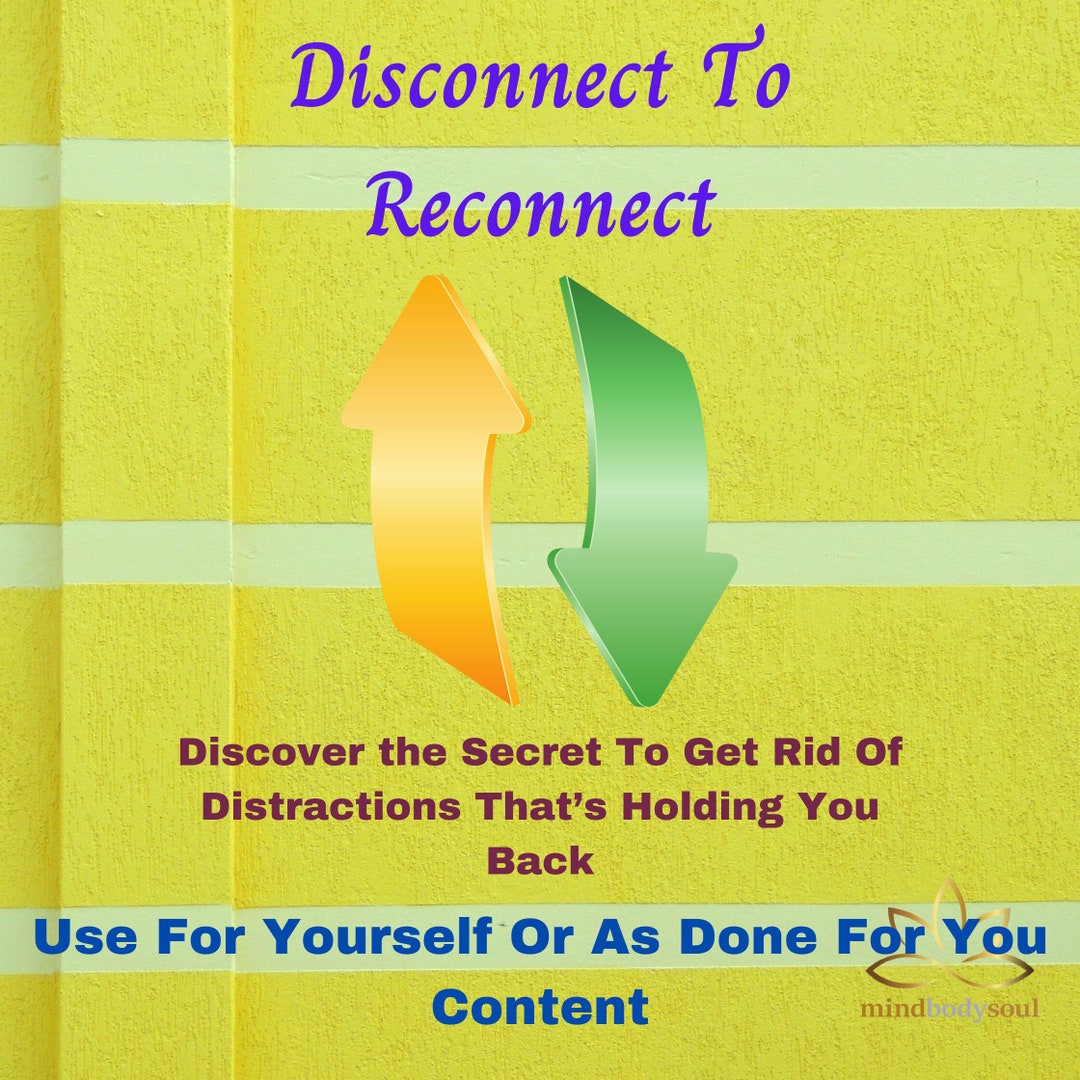 Disconnect to Reconnect the Secret to Get Rid of Distractions Thats ...