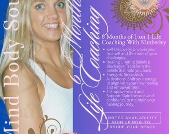 6 Mnts Platinum Intuitive Life Coaching With Kimberley - Limited Availability -  Clearing, Healing, Empowering, Life Changing