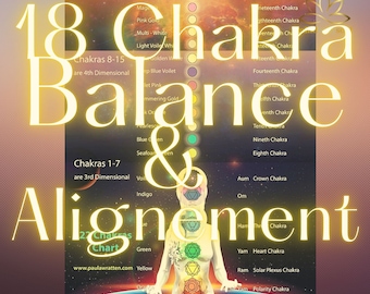 18 Chakra Balance & Alignment - Advanced Healing - Therapist With Over 30 years Experience