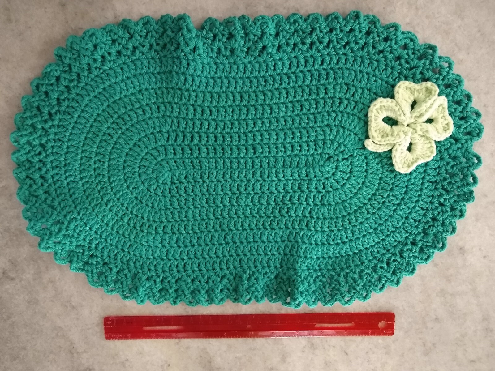 Handmade Crochet Oval Placemat Etsy