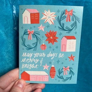 Carte Pour Les Fêtes Joyeux et lumineux