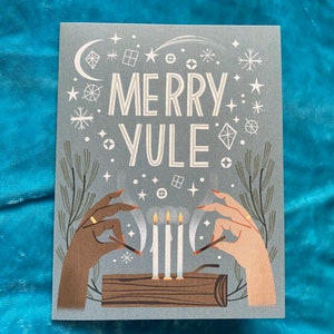 Carte Joyeux Noël pour le solstice d'hiver