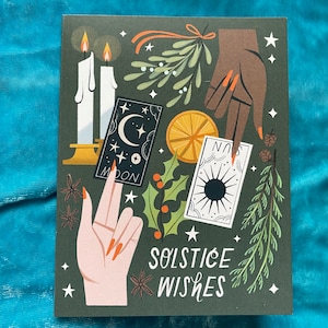 Carte de voeux Tarot du solstice d'hiver