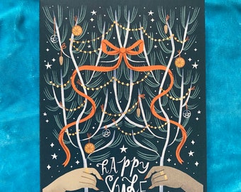 Winter Solstice Card Printable - Etsy