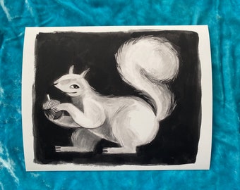 White Squirrel Print - 8x10