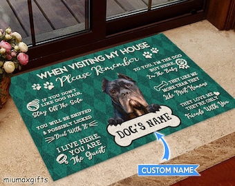 Cane Corso Rug, Cane Corso Doormat, Visiting My House Mat, Perfect Gift For Cane Corso Lovers, Dog Rug, Doormat Home Decor
