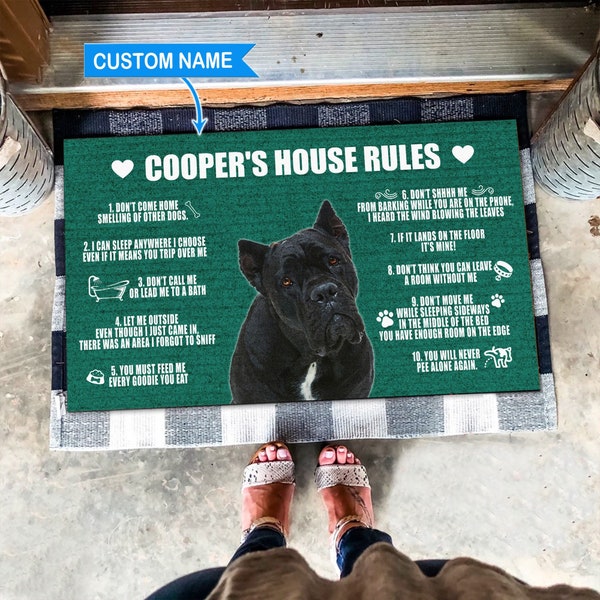 Custom Cane Corso Rug, Cane Corso Personalized Doormat, Cane Corso Doormat, Custom Dog Doormat, Welcome Doormat, New Home Gift, Home Decor