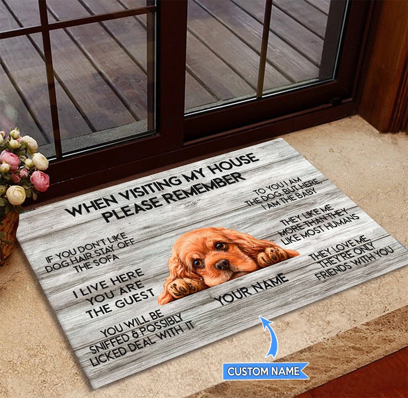 cocker spaniel doormat