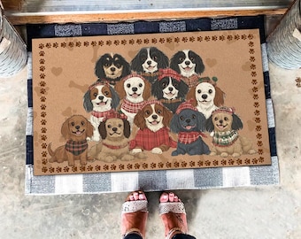 Cavalier King Charles Spaniel Doormat, Cavalier King Charles Spaniel Mat, Cavalier King Charles Spaniel Rug, Gift For Charles Spaniel Lovers