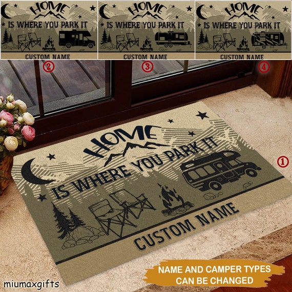 Camping Doormat Campervan Doormat Camping Rug Caravan Etsy