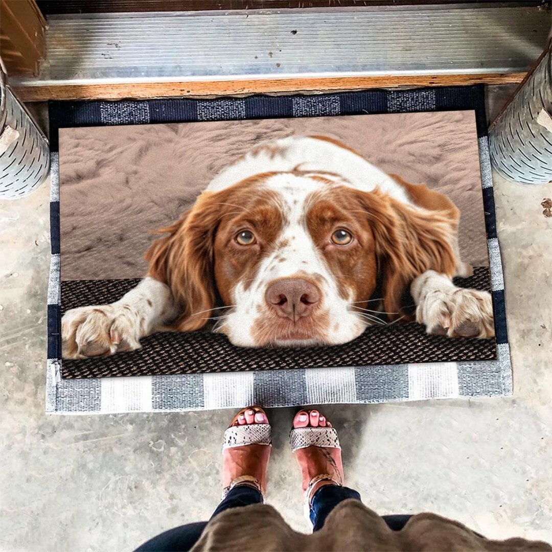 Brittany Spaniel Rug, Brittany Spaniel Doormat, Brittany Spaniel Mat ...
