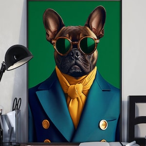 Custom Suit Custome Portrait from Photo, Personalized Cat Dog Royal Costume Wall Art, Custom Pet Portrait from Photo, Pet Illustration