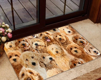 Goldendoodle Doormat, Goldendoodle Rug, Goldendoodle Dog Stack Up, Cute Goldendoodle Mat, Dog Mom Gifts, Dog Lovers Gift, Funny Dog Doormat
