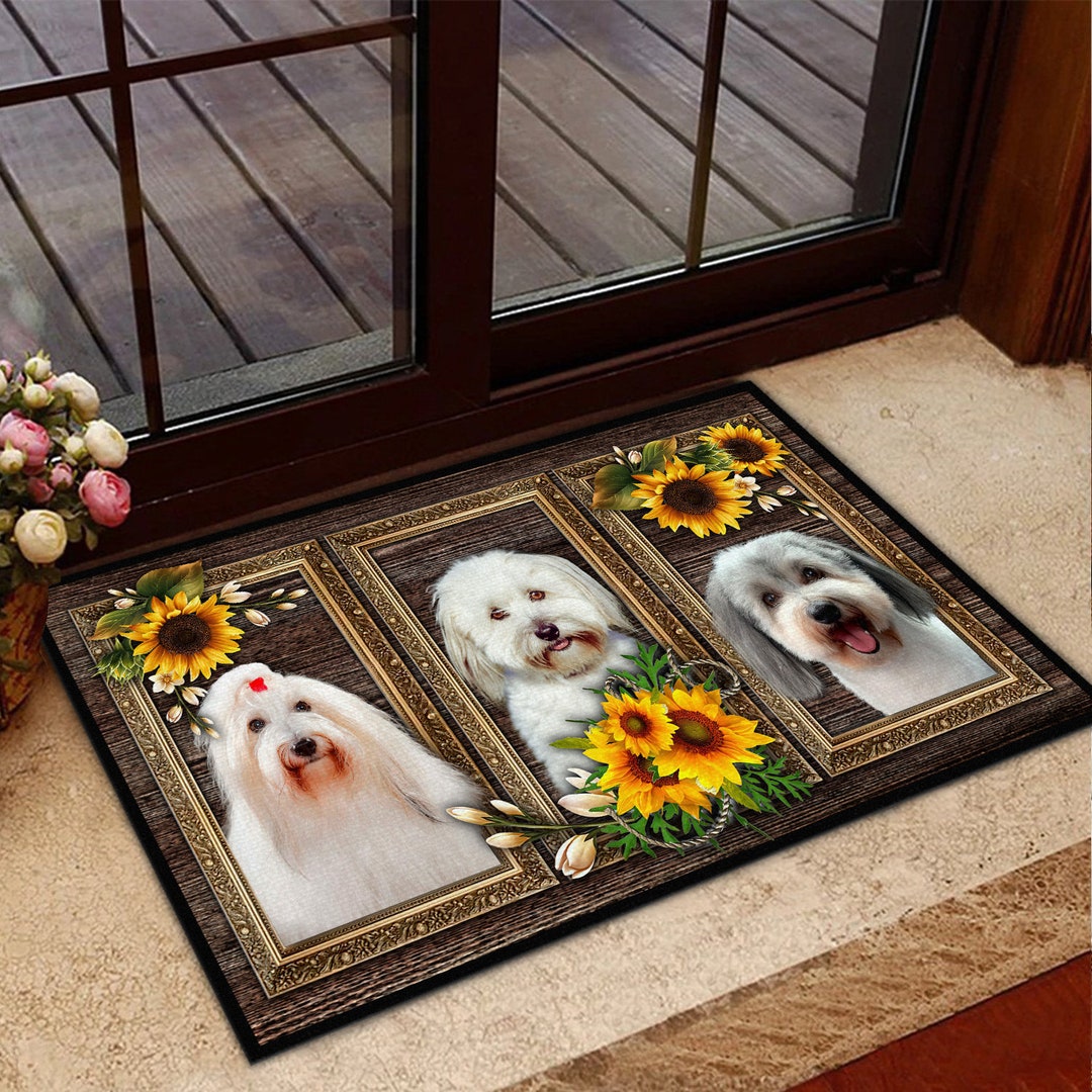 Coton De Tulear Doormat, 3D Photo Dog Doormat, Coton De Tulear 3D Mat