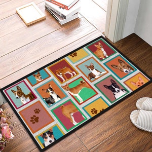 Basenji Rug, Basenji Mat, Basenji Doormat, Dog Aesthetic Doormat, Perfect Gift For Dog Lovers, Dog Doormat, Doormat Home, Housewarming Gift image 2