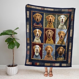 Vizsla Blanket, Vizsla Dog Sherpa Blanket, Vizsla Dog Fleece Blanket, Baby Blanket, Dog Lover Gift, Gift For New Mom, Christmas Gifts