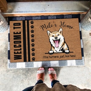 Shiba Inu Doormat, Shiba Inu Rug, Shiba Inu Mat, Shiba Dog Welcome Mat, Perfect Gift For Dog Lovers, Dog Doormat Housewarming Mat Home Decor