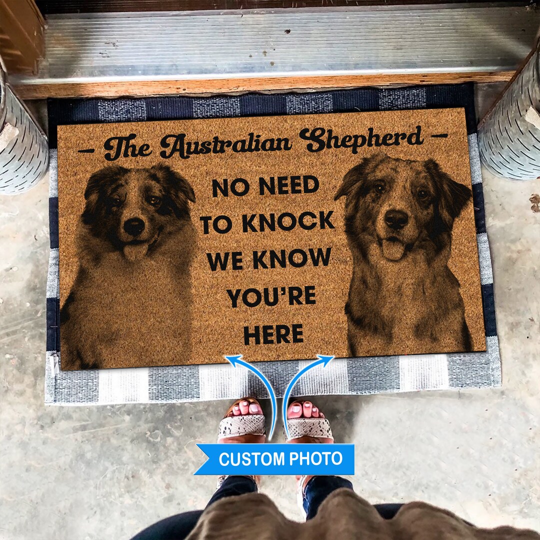 Custom Australian Shepherd Doormat, Australian Shepherd Lover Gift