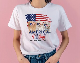 Cute Maltipoo Shirt, Maltipoo Dog Mom Shirt, Maltipoo Gift For Dog Mom Tee, Independent Day Gift, 4 of July Gift, Patriotic Women Shirt